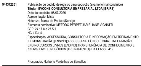 MÉTODO PERPETUAR ELIANE VIGNATTI
