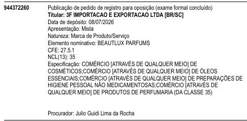BEAUTLUX PARFUMS