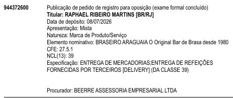 BRASEIRO ARAGUAIA O Original Bar de Brasa desde 1980