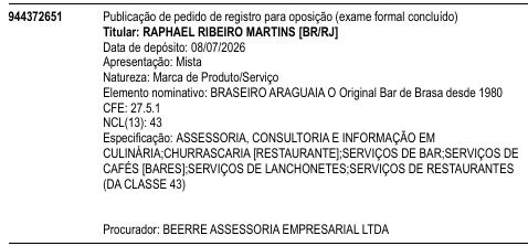 BRASEIRO ARAGUAIA O Original Bar de Brasa desde 1980