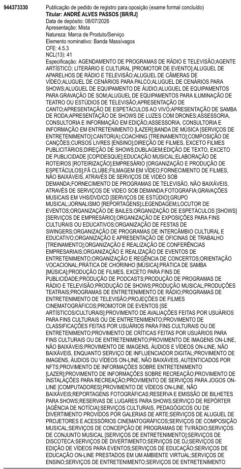Banda Massívagos