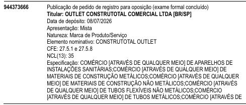 CONSTRUTOTAL OUTLET