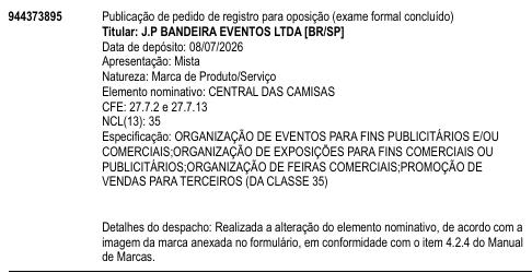CENTRAL DAS CAMISAS