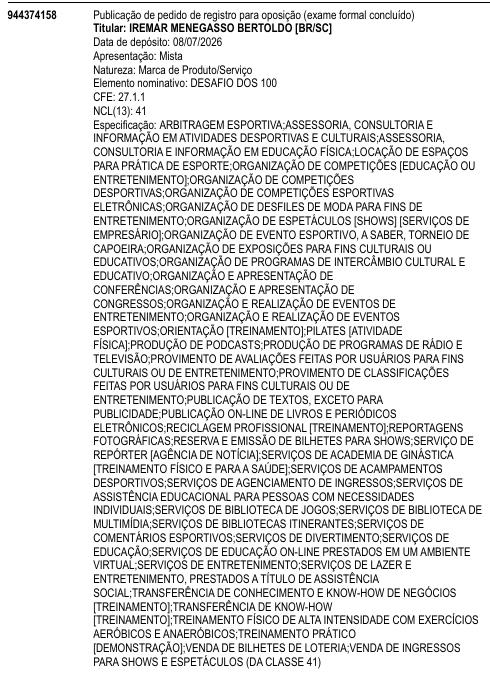 DESAFIO DOS 100