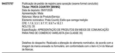 Prata Country Estilo que carrega tradição