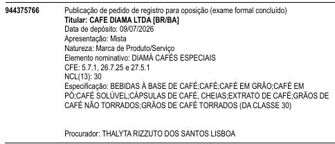 DIAMÁ CAFÉS ESPECIAIS