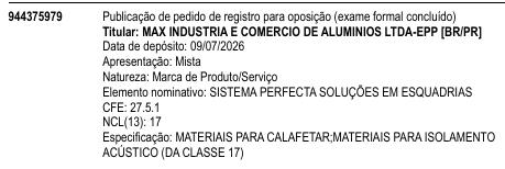 SISTEMA PERFECTA SOLUÇÕES EM ESQUADRIAS
