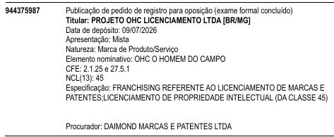 OHC O HOMEM DO CAMPO