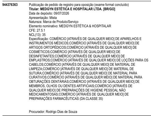 MEDGYN ESTÉTICA & HOSPITALAR