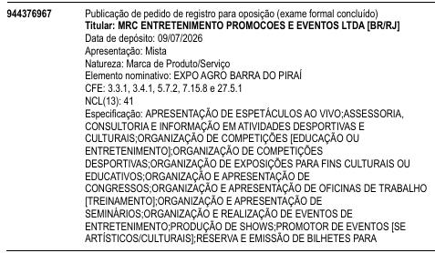 EXPO AGRO BARRA DO PIRAÍ