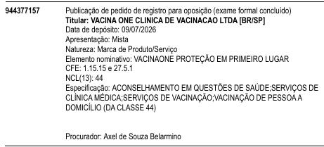 VACINAONE PROTEÇÃO EM PRIMEIRO LUGAR