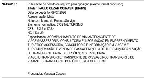 CRISTAL TURISMO