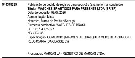 WATCHES.SP BRASIL