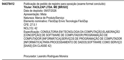 FácilZap Envio Tecnologia FácilZap