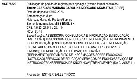 MISS ENGLISH