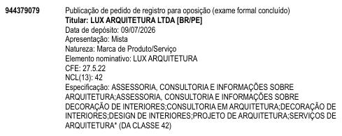 LUX ARQUITETURA