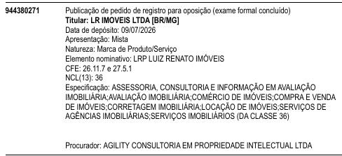 LRP LUIZ RENATO IMÓVEIS