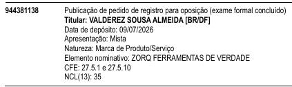 ZORQ FERRAMENTAS DE VERDADE