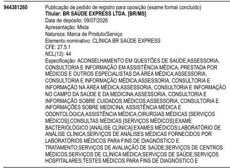 CLÍNICA BR SAÚDE EXPRESS