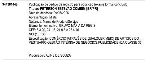 GRUPO MÁFIA DA REGIS