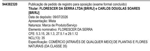FLORESCER DA SERRA