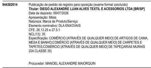 DLA ENXOVAIS