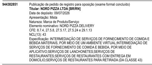 NORD PIZZA DELIVERY