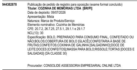 Cozinha de Memórias