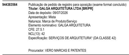 GALGA ARQUITETURA
