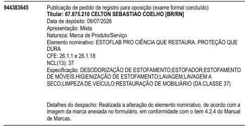 ESTOFLAB PRO CIÊNCIA QUE RESTAURA. PROTEÇÃO QUE DURA