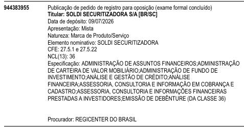 SOLDI SECURITIZADORA