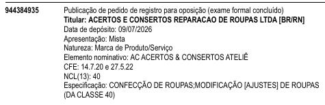AC ACERTOS & CONSERTOS ATELIÊ