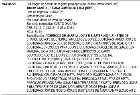 CANTO DA CASA