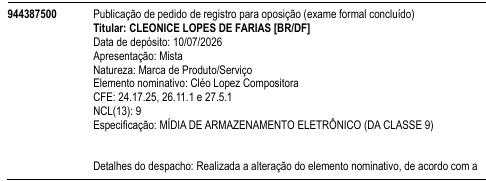 Cléo Lopez Compositora