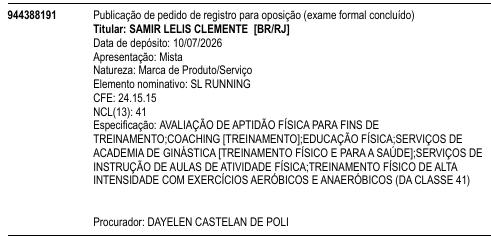 SL RUNNING