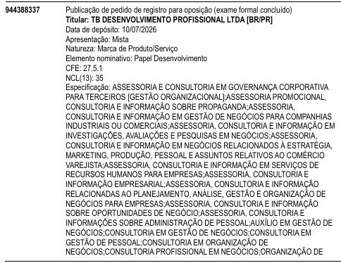 Papel Desenvolvimento