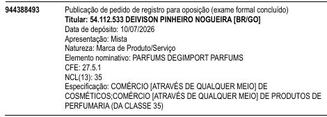 PARFUMS DEGIMPORT PARFUMS