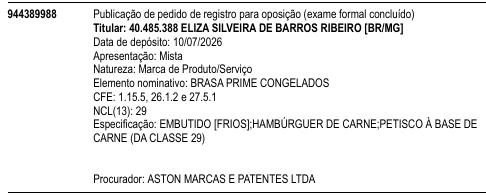 BRASA PRIME CONGELADOS
