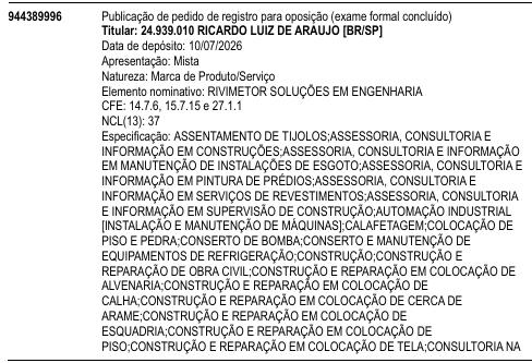 RIVIMETOR SOLUÇÕES EM ENGENHARIA