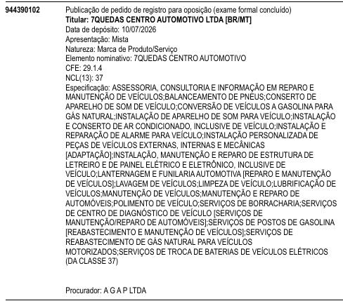 7QUEDAS CENTRO AUTOMOTIVO