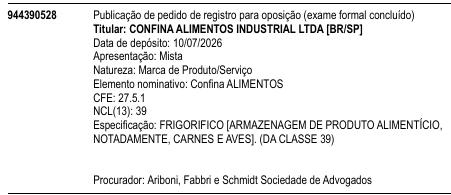 Confina ALIMENTOS