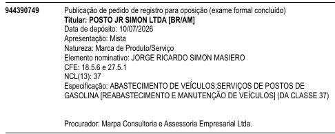 JORGE RICARDO SIMON MASIERO