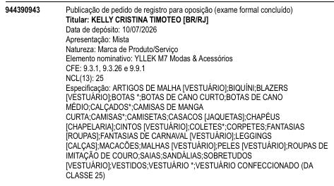 YLLEK M7 Modas & Acessórios