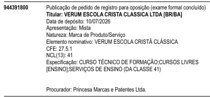 VERUM ESCOLA CRISTÂ CLÁSSICA