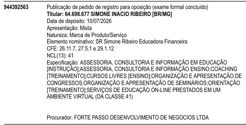 SR Simone Ribeiro Educadora Financeira