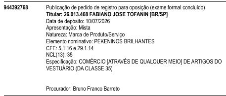 PEKENINOS BRILHANTES