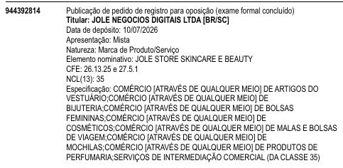 JOLE STORE SKINCARE E BEAUTY