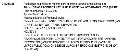 INSTITUTO CURADO DE CIÊNCIA, PESQUISA E EDUCAÇÃO CONHECIMENTO QUE TRANSFORMA VIDAS