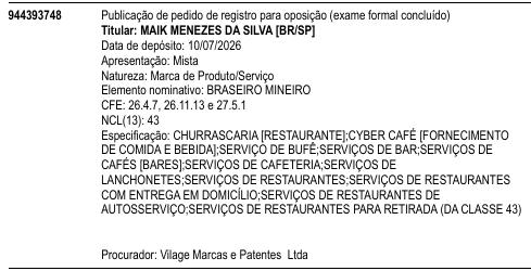 BRASEIRO MINEIRO