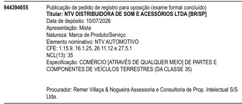 NTV AUTOMOTIVO